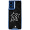 MLB Miami Marlins Dark Wash Moto G 5G (2024) Clear Case